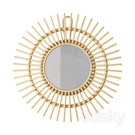 H M Home Rotan Mirror